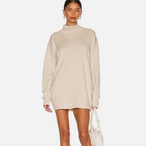 NWT All The Ways, Revolve Brand, Charlotte Sweater Mini Cream Dress, Medium